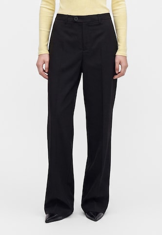 Vero Moda Tall - regular Pantalón plisado 'VMTEXAS' en negro: frente