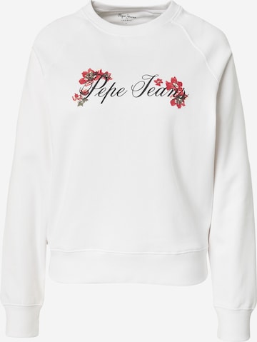 Pepe Jeans Collegepaita värissä valkoinen: etupuoli