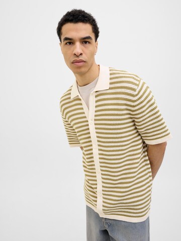 JACK & JONES Πλεκτή ζακέτα 'JORAlmeria' σε μπεζ