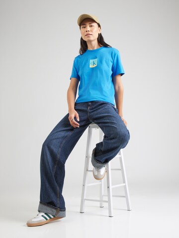 mėlyna Calvin Klein Jeans Marškinėliai