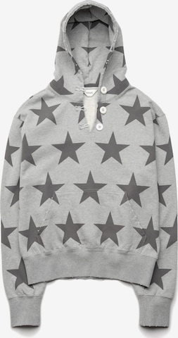 ENRAGE Sweatshirt 'RIPPED COLLAR HOODIE' in Grau: Vorderseite