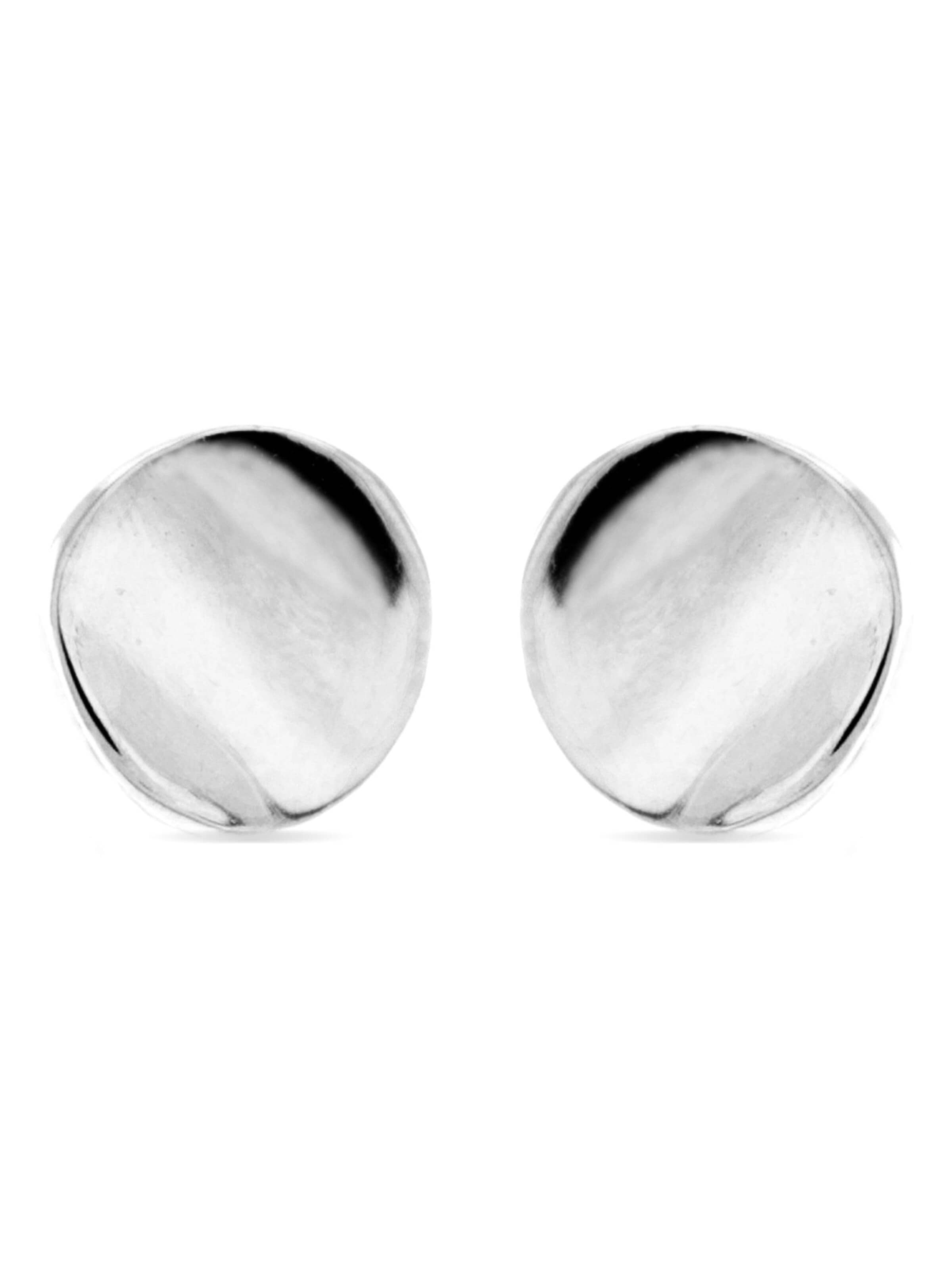 Boucles d'oreilles 'Essential' Luxenter en argent : devant