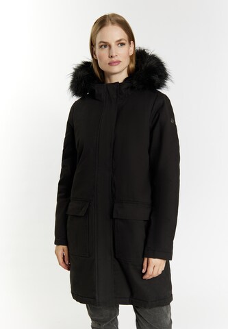 DreiMaster Vintage Winterparka in Zwart: voorkant