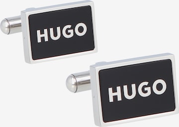 HUGO Manchetknopen 'E Frame' in Zwart: voorkant