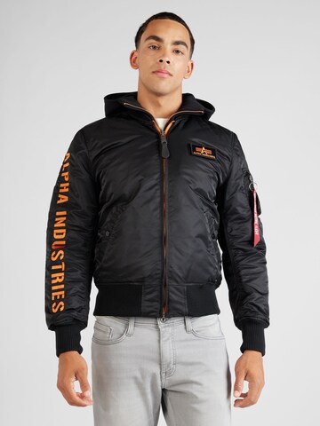 Giacca di mezza stagione 'MA-1' di ALPHA INDUSTRIES in nero: frontale