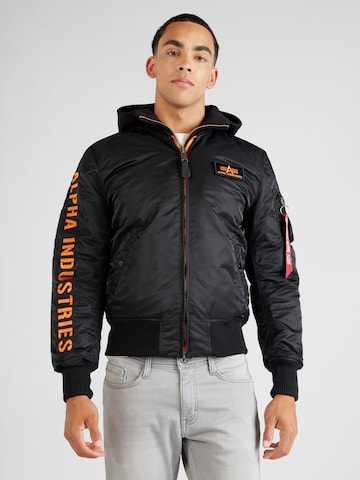 ALPHA INDUSTRIES Between-Season Jacket 'MA-1' in Black: front