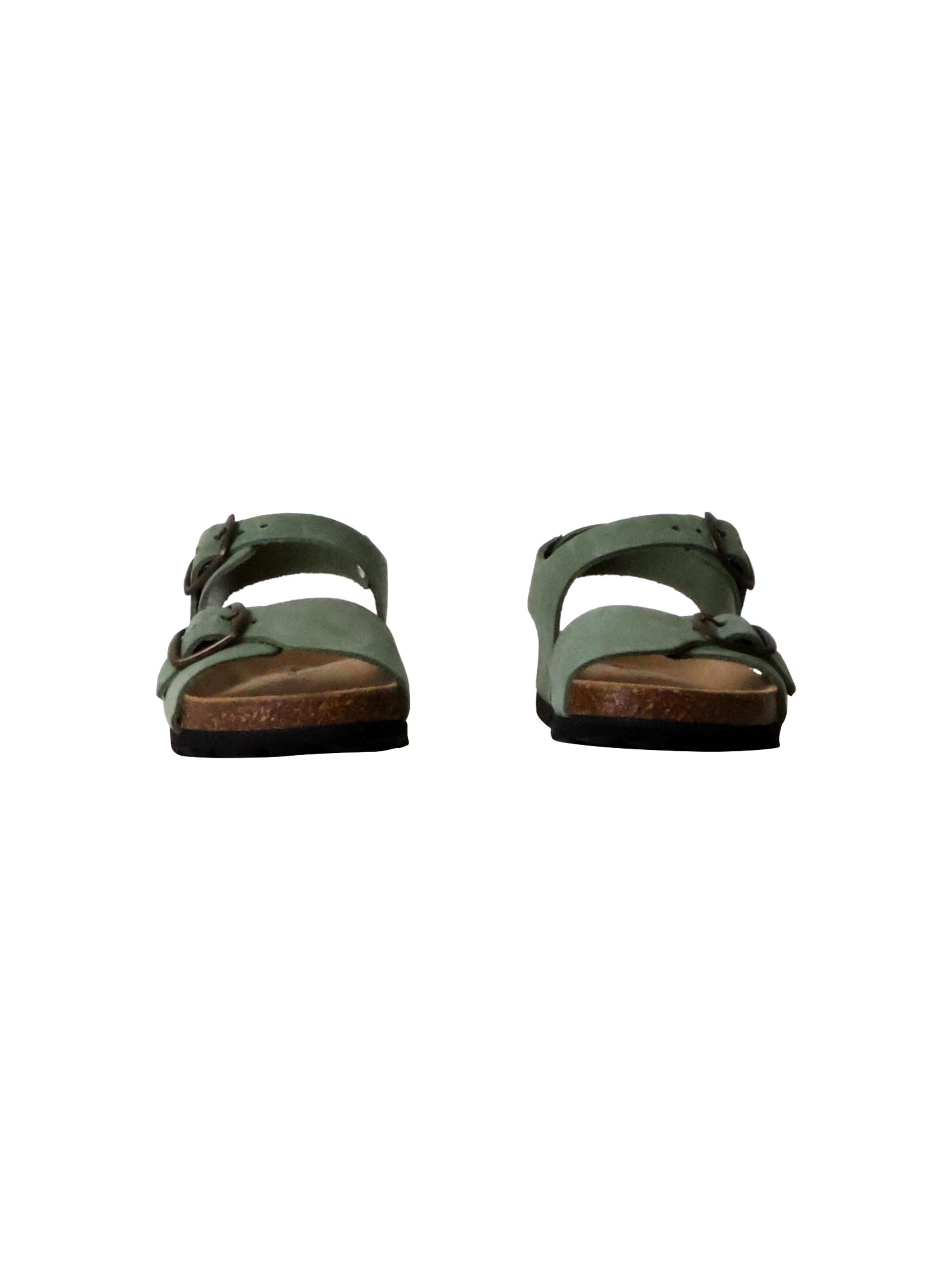 Chaussure basse 'Leder-Pantoletten für Kinder' The Divine Factory en vert