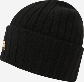 TOMMY HILFIGER Beanie 'ESSENTIAL' in Black