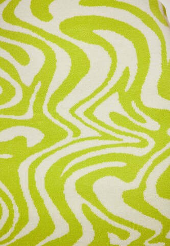 swirly - Vestido de malha em branco