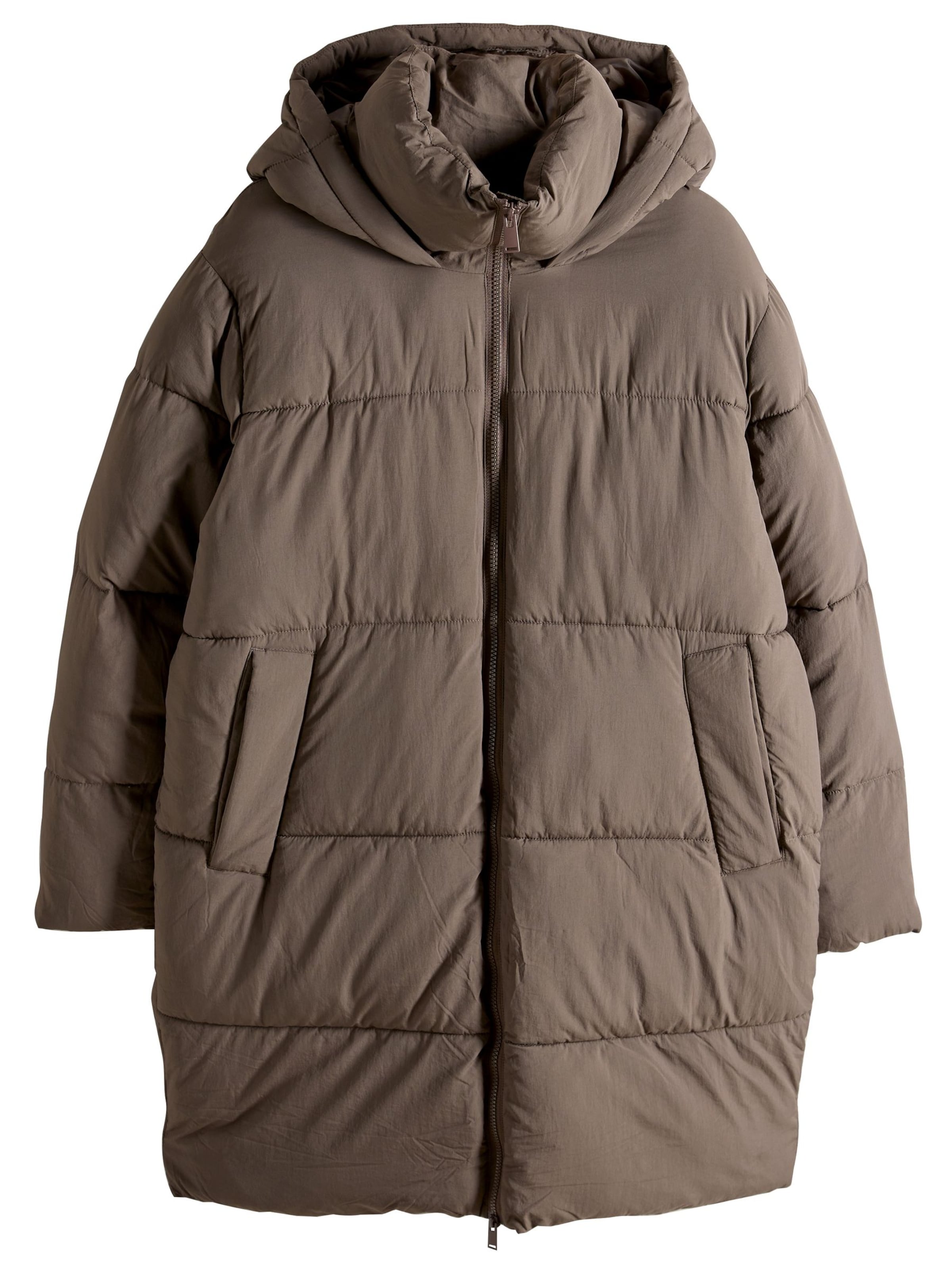 The Set Tussenmantel in Bruin: voorkant