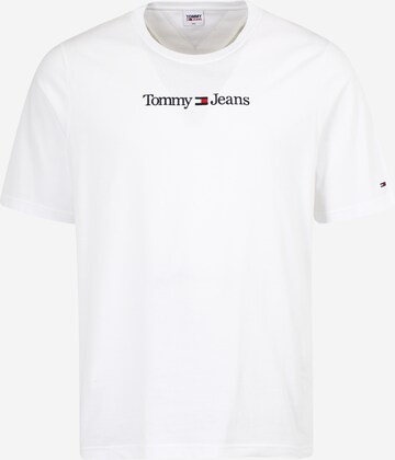 Tommy Jeans Plus T-shirt i vit: framsida