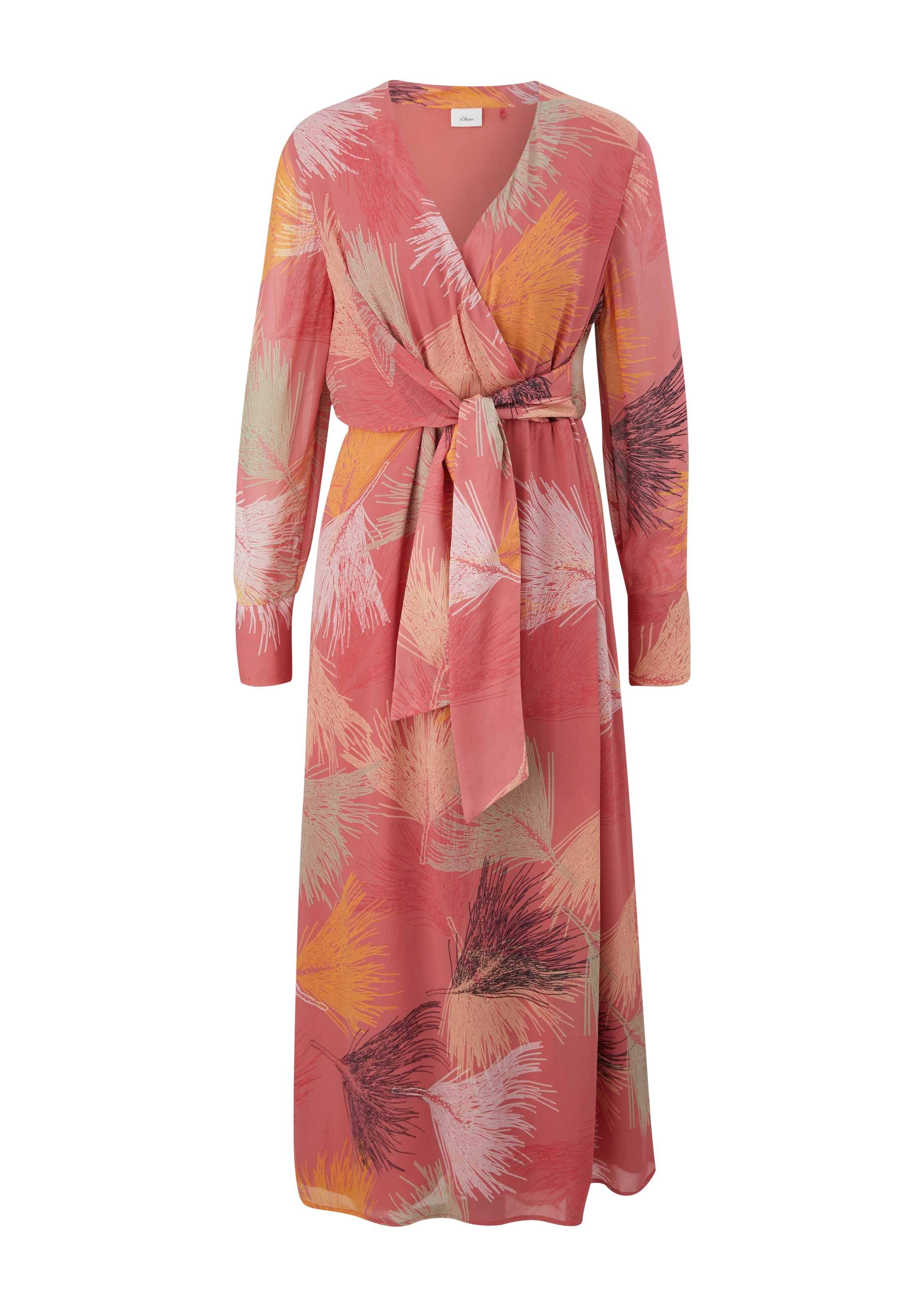 s.Oliver BLACK LABEL Kleid in Orange: Vorderseite