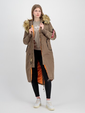 ALPHA INDUSTRIES Zimska jakna | rjava barva
