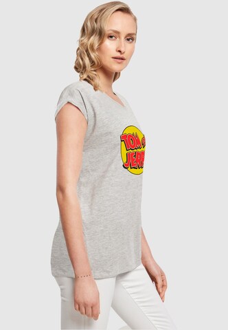 ABSOLUTE CULT T-Shirt 'Tom and Jerry - Circle' in Grau