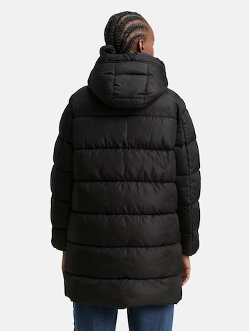 TOM TAILOR DENIM Wintermantel in Zwart