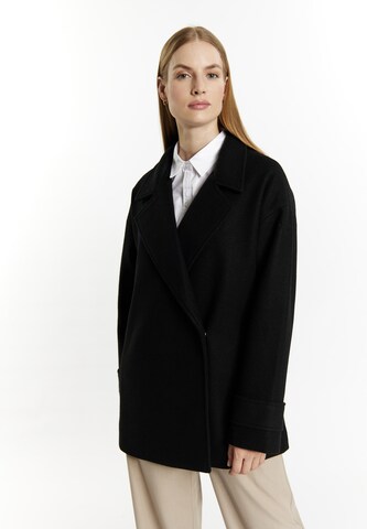 DreiMaster Klassik Between-seasons coat in Black: front