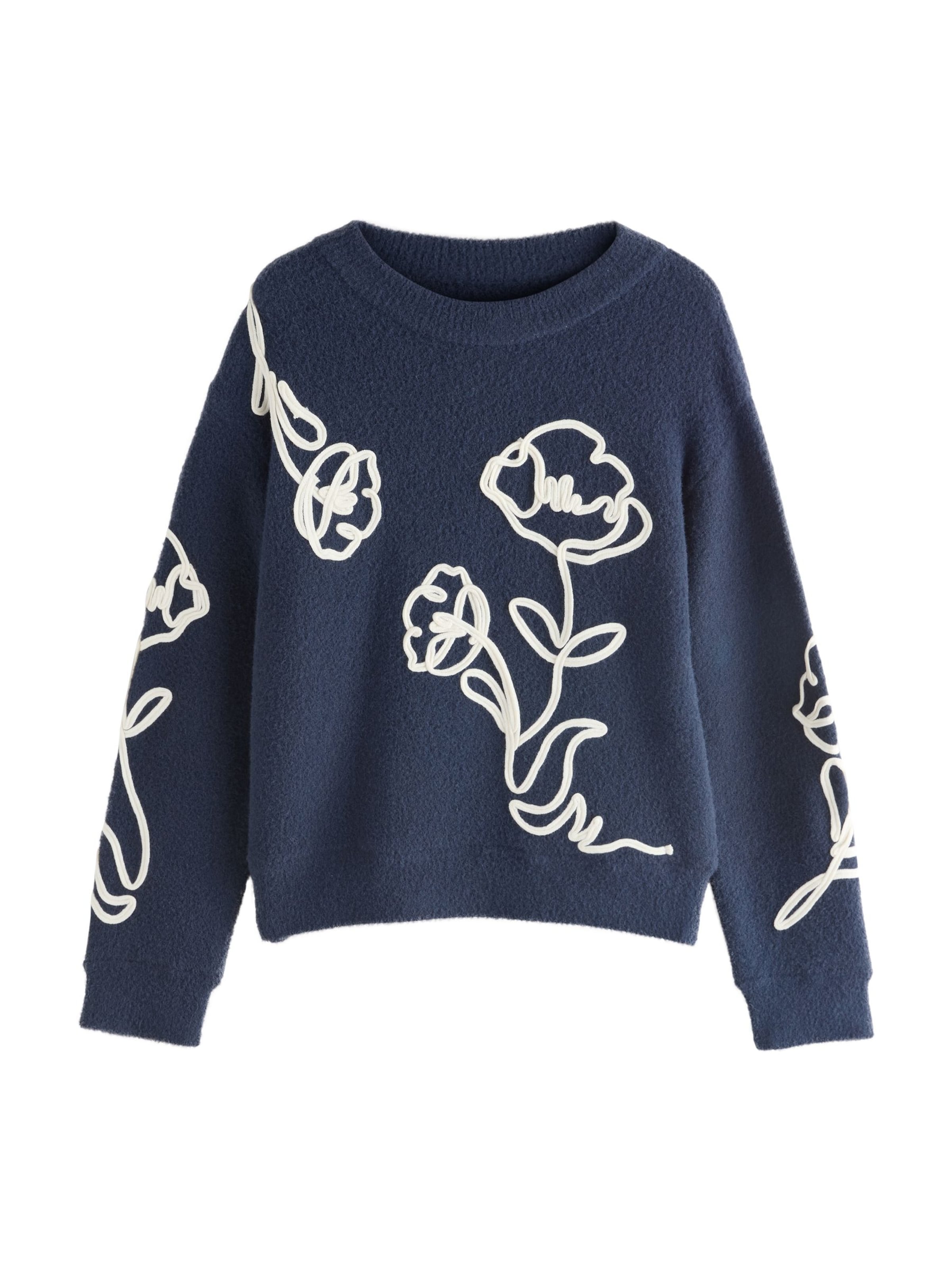 Next Pulóver - kék: elől