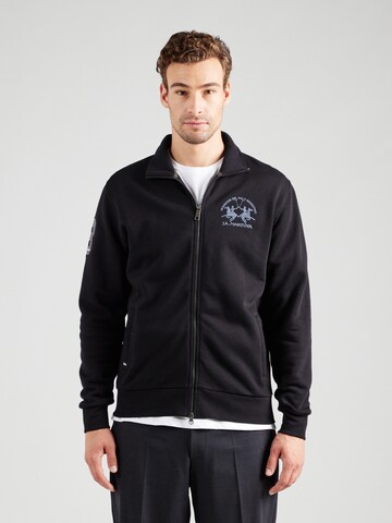 La Martina Sweat jacket in Black: front