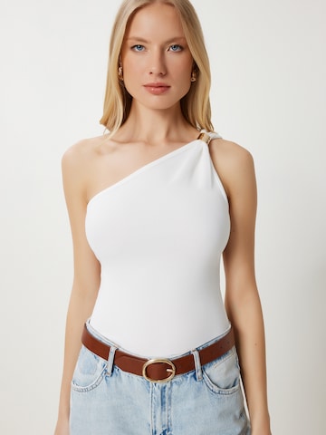 Happiness İstanbul Top in White: front