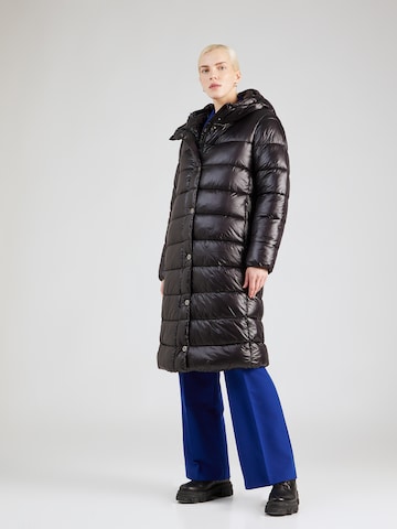 Sisley Χειμερινό παλτό σε μαύρο: μπροστά