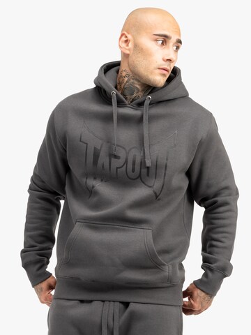Tapout Αθλητική μπλούζα φούτερ σε γκρι: μπροστά