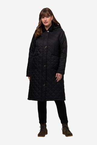 Ulla Popken Between-Seasons Coat in Black