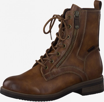 TAMARIS Lace-Up Ankle Boots in Brown: front