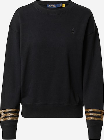 Polo Ralph Lauren Sweatshirt in Schwarz: front