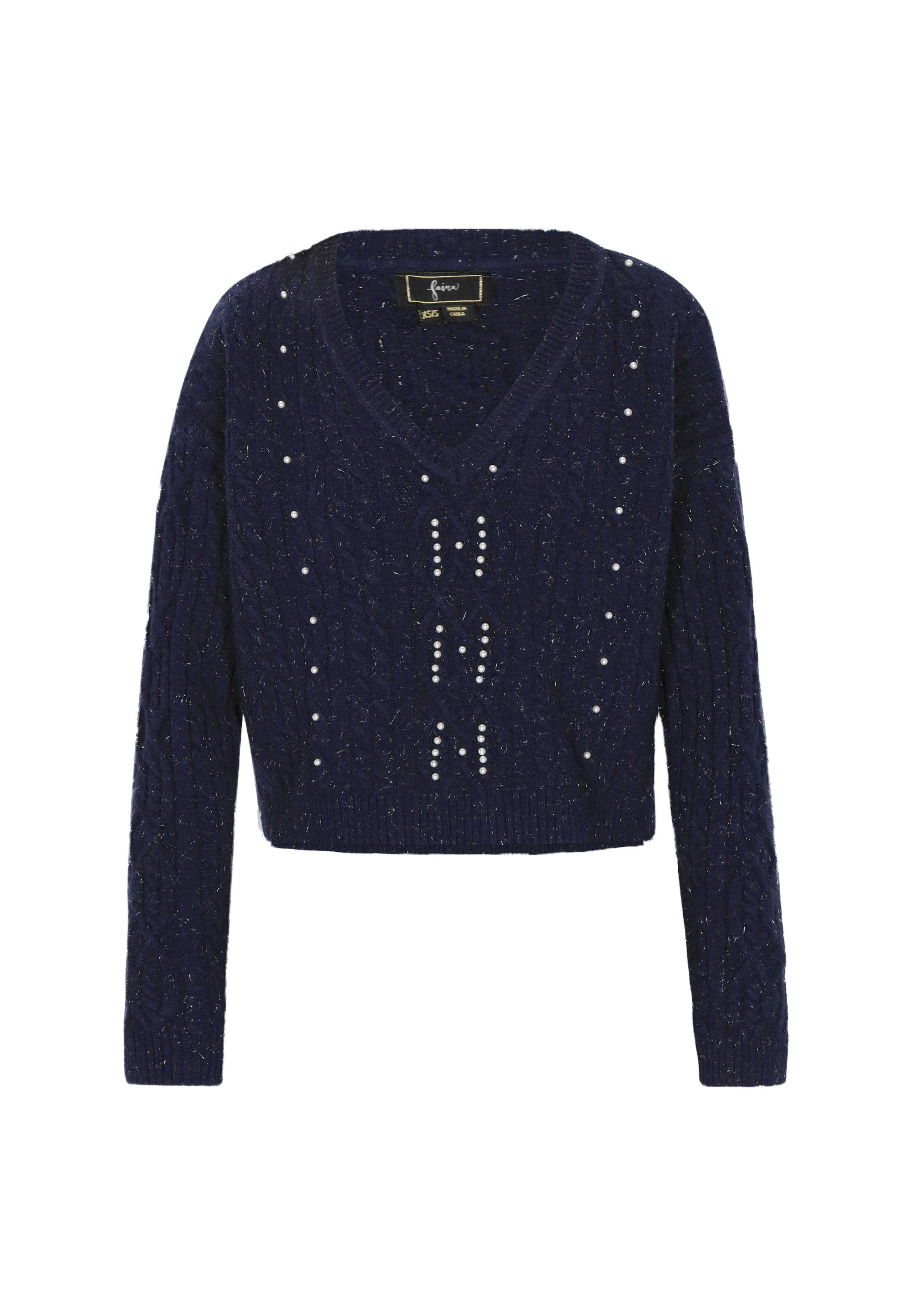 faina Pullover em navy, Vista do artigo