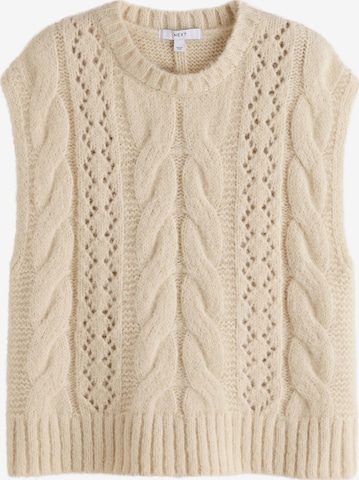 Pull-over Next en beige : devant