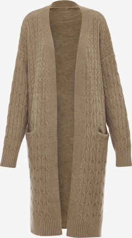 Tanuna Strickjacke in Beige: Vorderseite