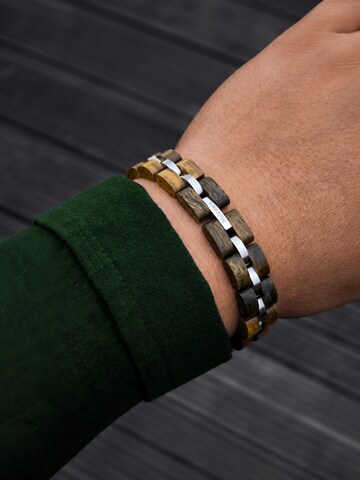 Bracelet 'HANFSEE' Holzwerk en vert : devant