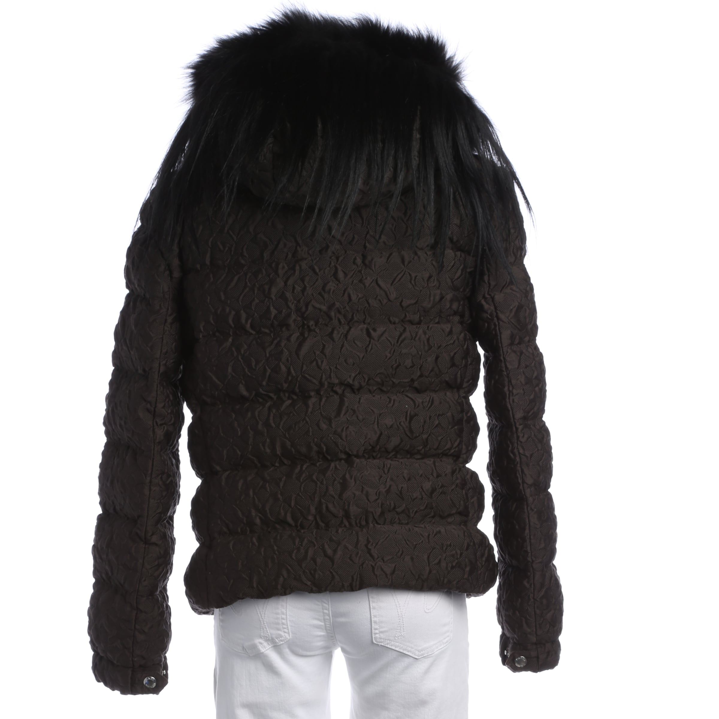 PRADA Jacket & Coat in M in Grey