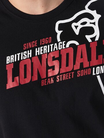 LONSDALE Tričko 'WALKLEY' – černá