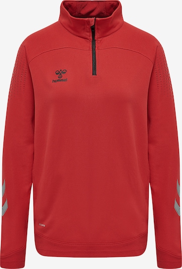 Hummel Trainingsjacke in grau / rot / schwarz, Produktansicht