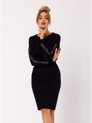 made of emotion Sweatshirt in Schwarz: Vorderseite