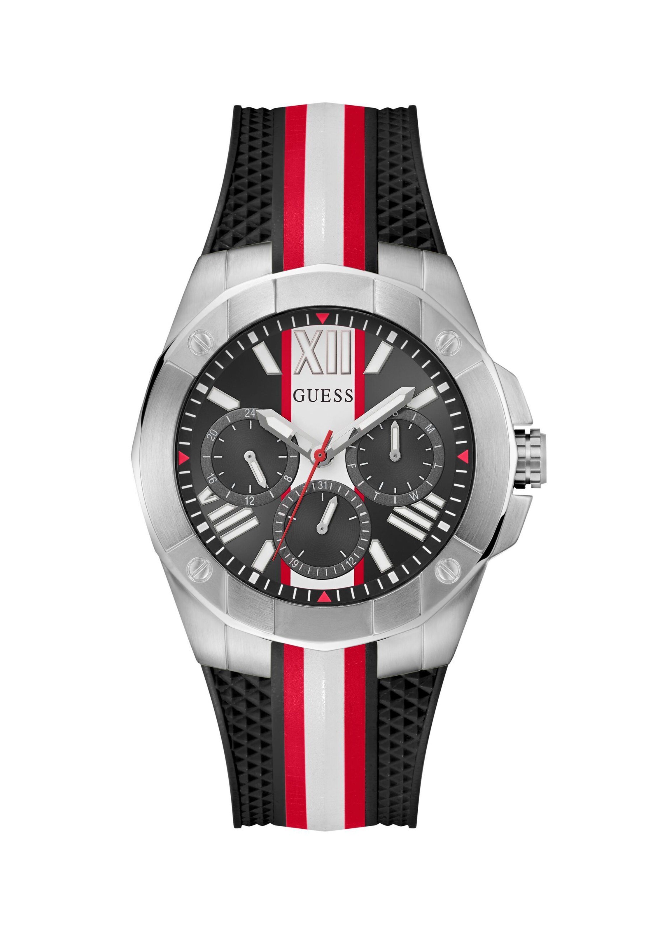 GUESS Analoog horloge 'VETTE' in Zwart