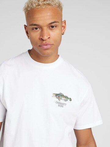 Carhartt WIP T-Shirt 'Fish' in Weiß