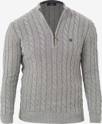 Jimmy Sanders Sweater in Grey: front