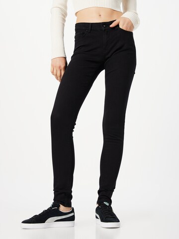 REPLAY Slimfit Jeans 'NEW LUZ' i svart: framsida