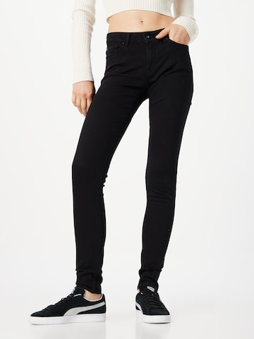 REPLAY Slimfit Jeans 'NEW LUZ' in Zwart: voorkant