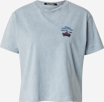 T-shirt 'BONSAI' Kaotiko en bleu : devant
