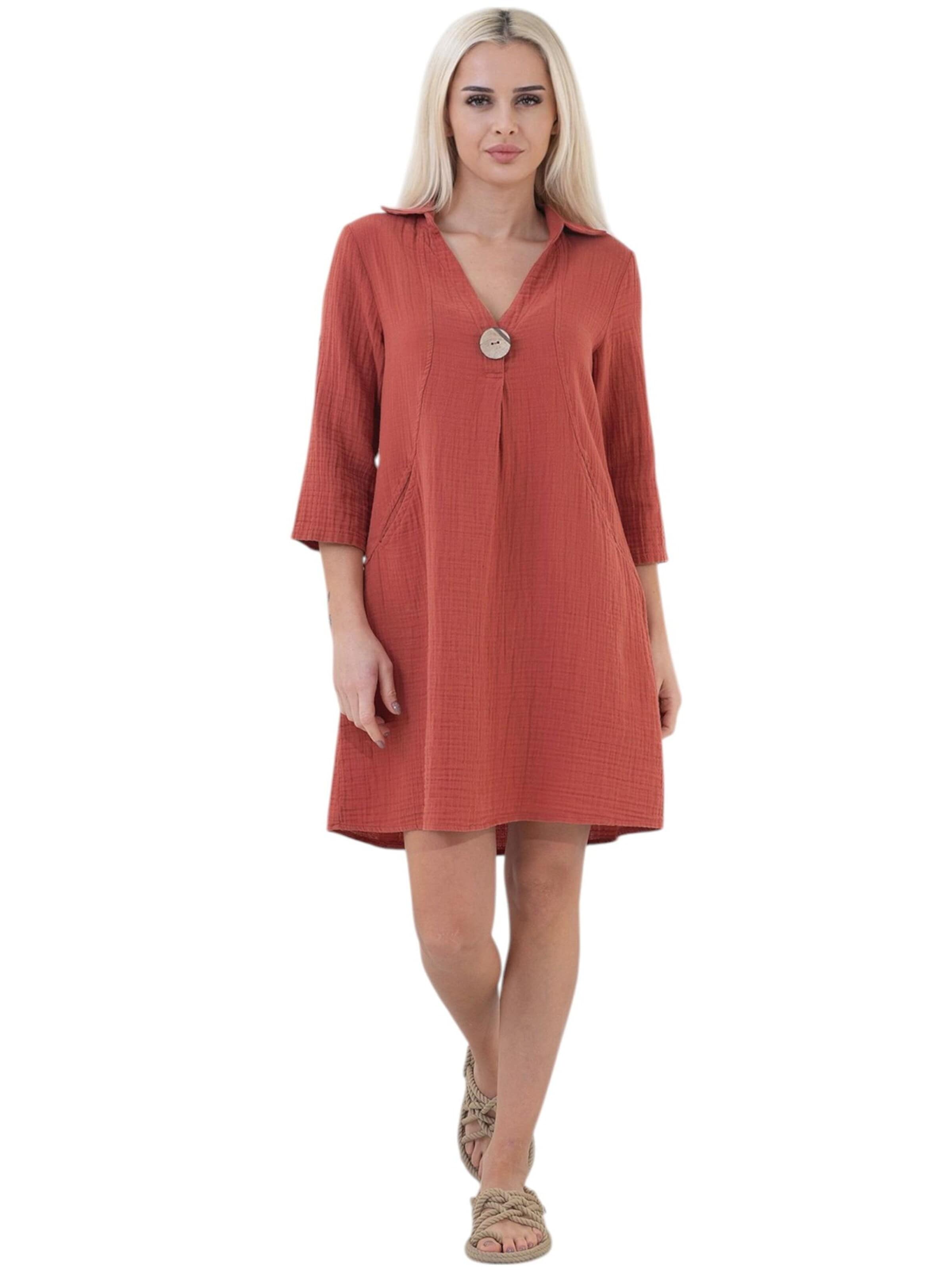 WENOR Zomerjurk 'LUMA' in Rood: voorkant