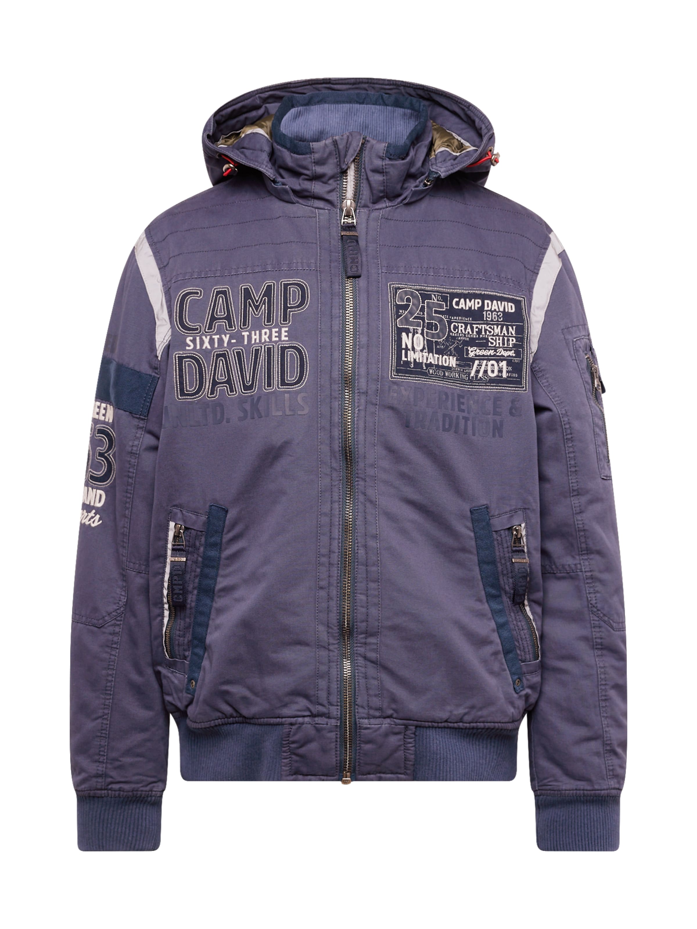 CAMP DAVID Tussenjas in Blauw: voorkant