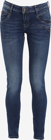 Miracle of Denim Skinny Jeans 'Suzy' in Blue: front