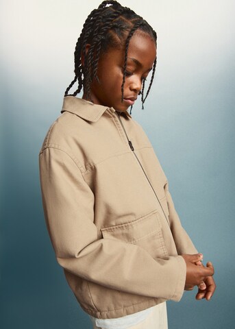 MANGO KIDS Between-Season Jacket 'Agafay' in Beige