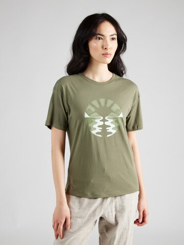 Kathmandu Shirt 'RETRO SUNSET' in Groen: voorkant