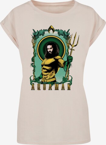 T-shirt 'Aquaman - Trident' ABSOLUTE CULT en blanc : devant