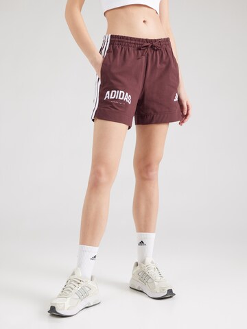 regular Pantaloni sportivi di ADIDAS SPORTSWEAR in rosso: frontale