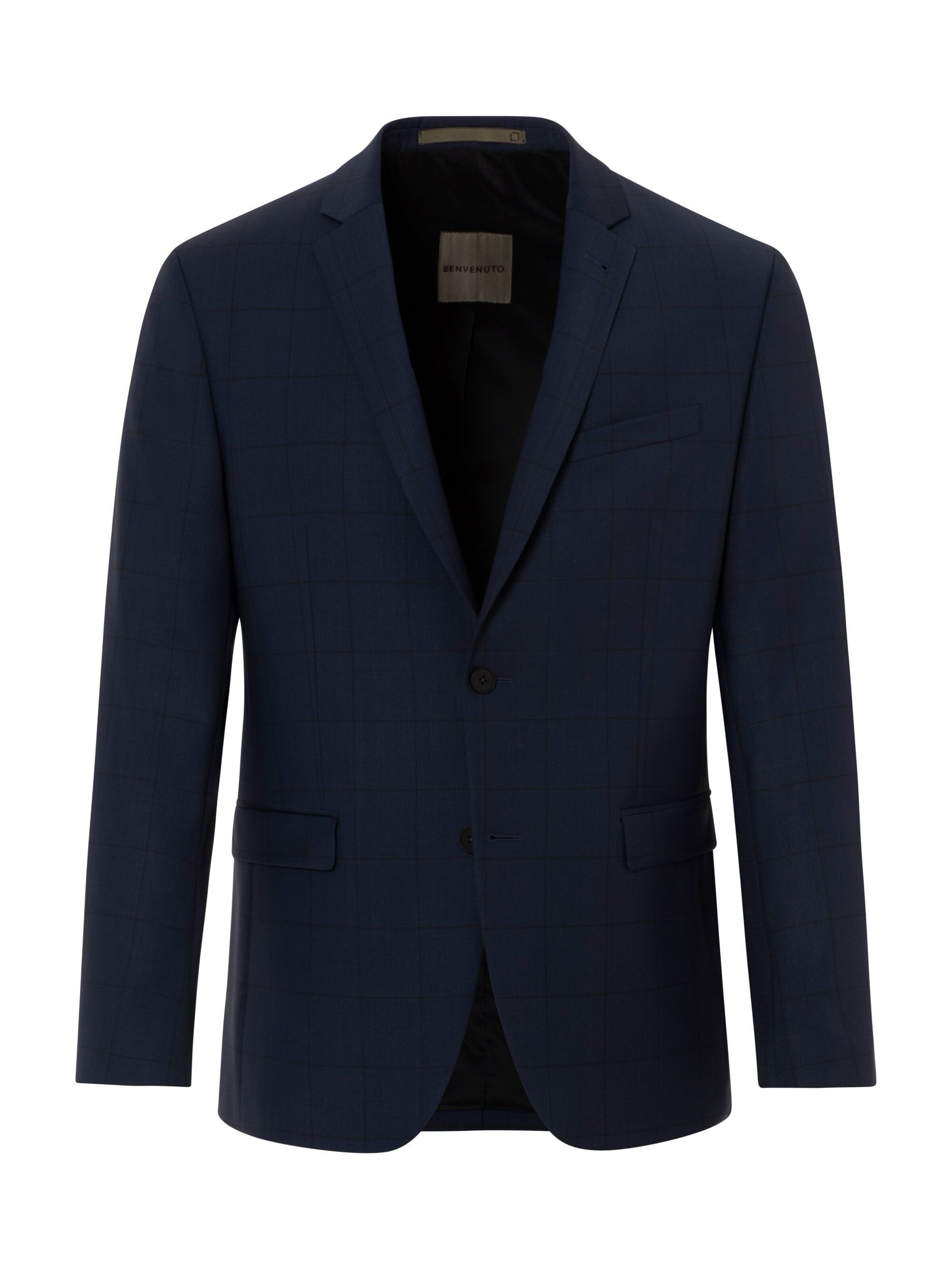 BENVENUTO Slim Fit Sakko 'OTHELLO' in Blau: Vorderseite